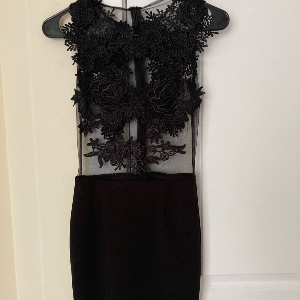 FASHION NOVA black mesh dress